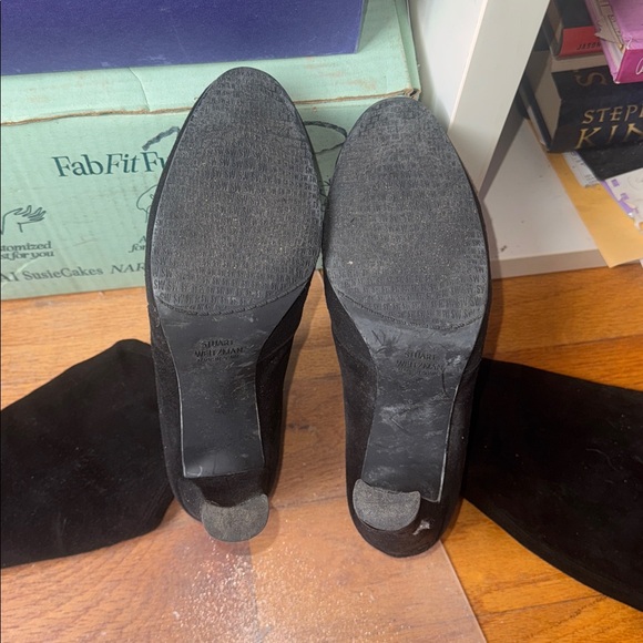 Stuart Weitzman Black Suede Highland Boots - Picture 8 of 8